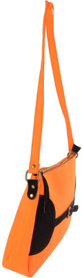 

Mankha Women Evening/Party Orange Canvas Sling Bag