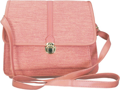 

Belladona Girls Casual Pink PU Sling Bag