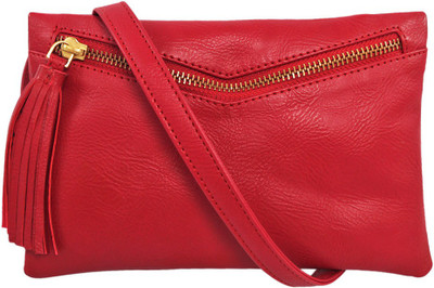 

Flying Berry Women Casual Red PU Sling Bag
