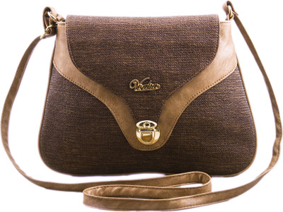 

Voaka Women Casual Brown PU Sling Bag