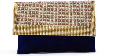 

Nemichand Jewels Girls Casual Blue Velvet Sling Bag