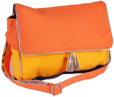 

Harp Women Casual Multicolor Canvas Sling Bag