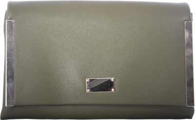 

Kleio Women Evening/Party Green PU Sling Bag