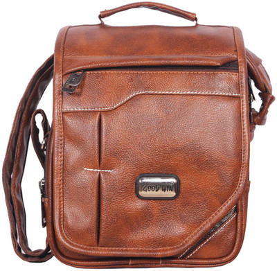 

Goodwin Men Formal Brown Leatherette Sling Bag