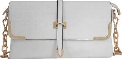 

Esbeda Girls Evening/Party White PU Sling Bag