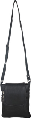 

Utsukushii Girls Casual Black PU Sling Bag