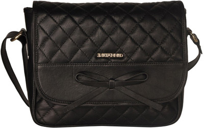 

Justanned Women Casual Black Genuine Leather Sling Bag