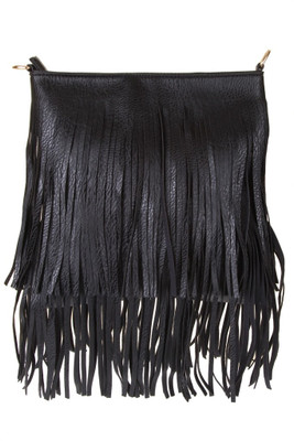 

Kleio Women Evening/Party Black Leatherette Sling Bag