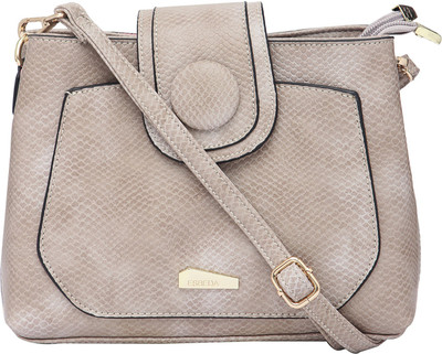 

Esbeda Women Casual Grey Leatherette Sling Bag