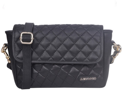 

Justanned Women Casual Black Genuine Leather Sling Bag