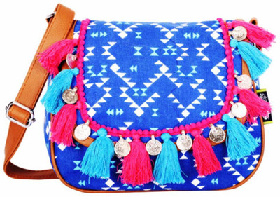 

Kanvas Katha Women Casual Multicolor Canvas Sling Bag