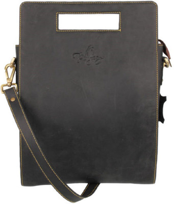 

pingooz Women Formal Black Genuine Leather Sling Bag