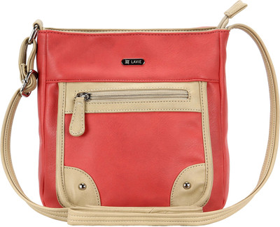 

Lavie Women Casual Pink PU Sling Bag