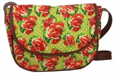 

Carry on Bags Girls Casual Multicolor Canvas Sling Bag