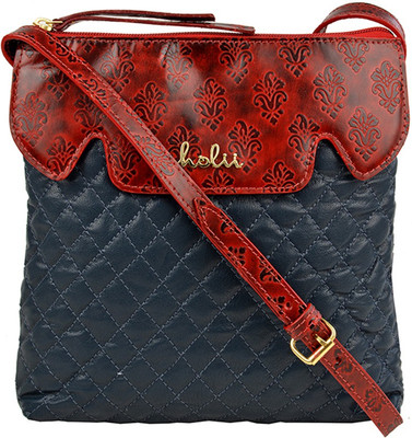 

Holii Women Formal Blue Genuine Leather Sling Bag