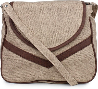 

Star Style Women Casual Brown Leatherette Sling Bag