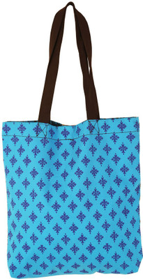 

Bag Factory Girls Casual Blue Canvas Tote