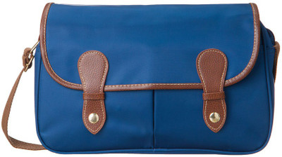 

Cappuccino Women Casual Blue Nylon Sling Bag