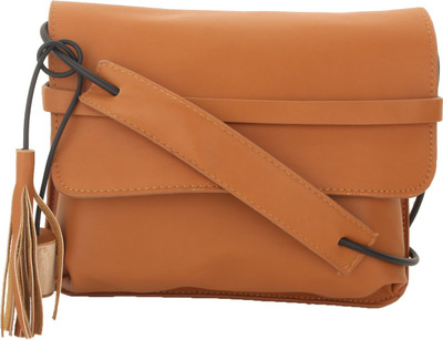 

Alvaro Castagnino Women Casual Brown PU Sling Bag