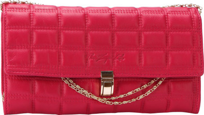 

The Zoya Life Women Evening/Party Pink PU Sling Bag