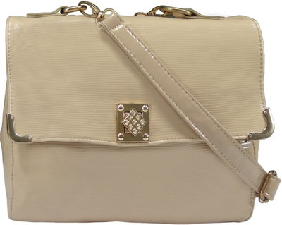 

Hi Look Women Casual Beige PU Sling Bag