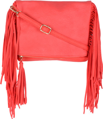 

Kleio Women Casual Pink Leatherette Sling Bag