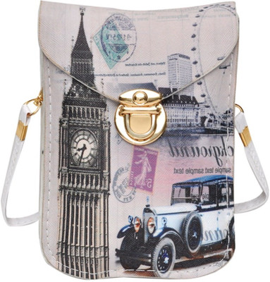 

Hawai Women Evening/Party Grey PU Sling Bag