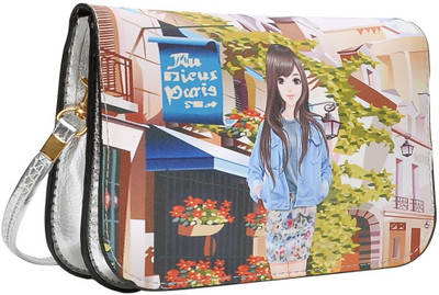 

Hawai Girls Casual Multicolor PU Sling Bag
