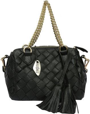 

Pepgirls Girls Black Leatherette Shoulder Bag