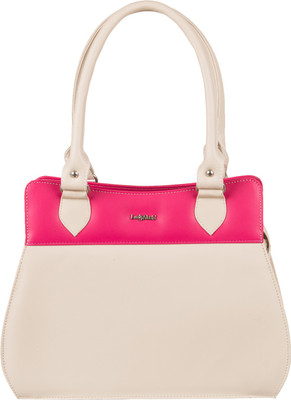 

Lady World Women Casual Beige, Pink PU Hand-held Bag