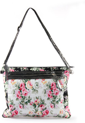 

Harp Women Casual Black Leatherette Sling Bag
