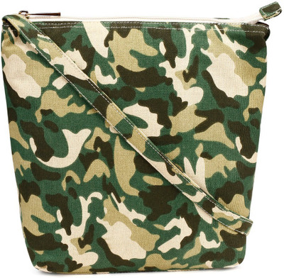 

Cappuccino Women Casual Multicolor Canvas Sling Bag