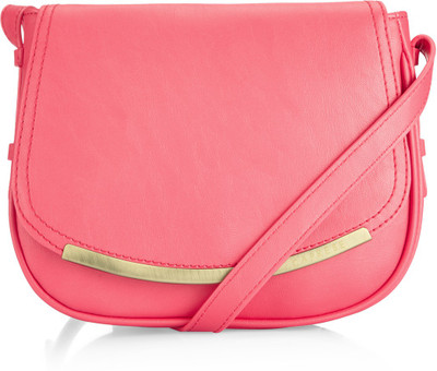 

Caprese Women Casual Pink PU Sling Bag