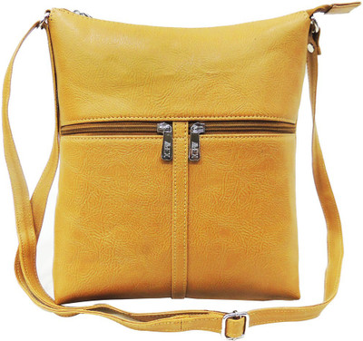 

Mex Women Casual Beige Leatherette Sling Bag