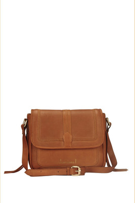 

Justanned Women Casual Tan Genuine Leather Sling Bag