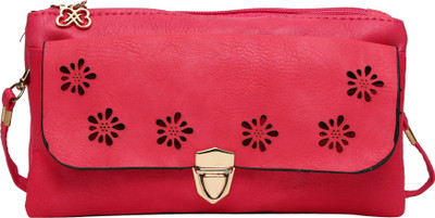 

Hawai Women Casual Pink PU Sling Bag