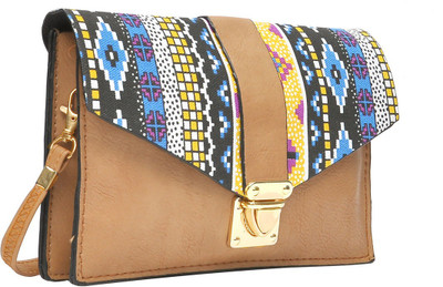 Hawai Girls Casual Brown PU Sling Bag