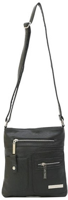

Lino Perros Women Casual Black PU Sling Bag