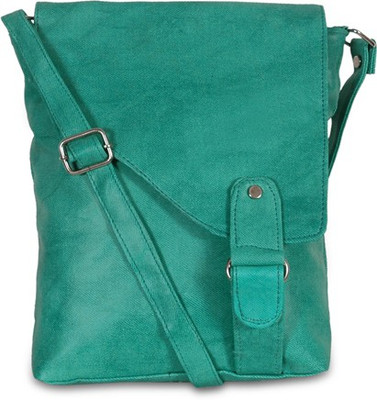 

LKC Women Green PU Sling Bag