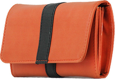 AFRE Women Casual Orange PU Clutch