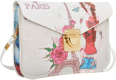 

Hawai Women Evening/Party Multicolor PU Sling Bag