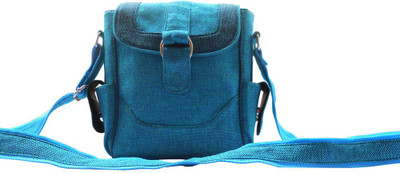 

Stylogy Girls Casual Blue Jute Clutch