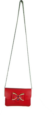 

Essart Girls Casual Red PU Sling Bag