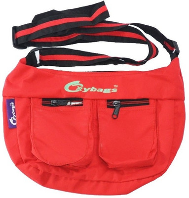 

JG Shoppe Women Casual Red Nylon Sling Bag