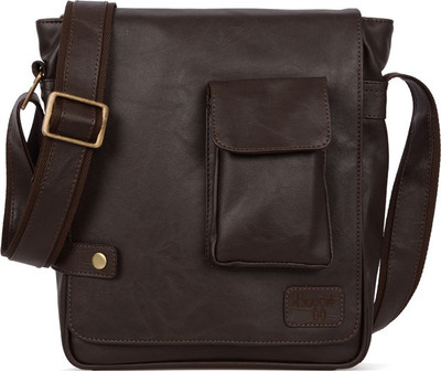 

Baggit Men Casual Brown Rexine Sling Bag