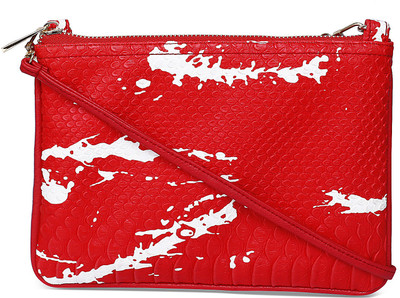 

Cappuccino Women Casual Red Leatherette Sling Bag