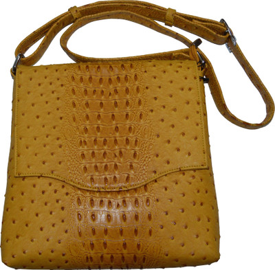 

Knott Girls Yellow Leatherette Sling Bag
