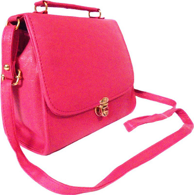 

Chalissa Women Casual Pink PU Sling Bag
