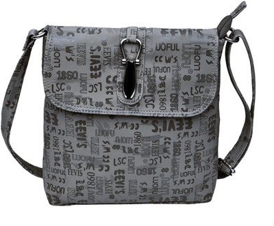 

Hawai Women Casual Grey PU Sling Bag