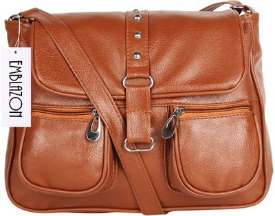 

Lambency Men & Women Casual Multicolor PU Sling Bag